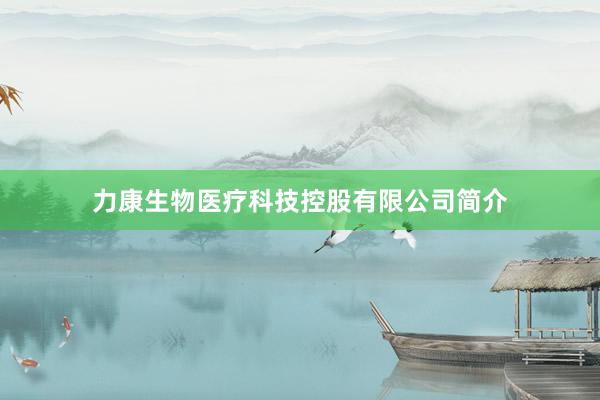 力康生物医疗科技控股有限公司简介